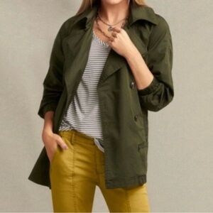 CAbi 5478 Expedition Jacket Coat Forest Green Size Small